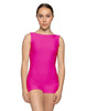 Solid Lycra Boatneck Tank Biketard