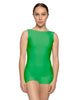Solid Lycra Boatneck Tank Biketard