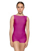 Solid Lycra Boatneck Tank Biketard