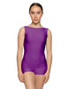 Solid Lycra Boatneck Tank Biketard