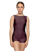 Solid Lycra Boatneck Tank Biketard