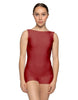 Solid Lycra Boatneck Tank Biketard