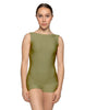 Solid Lycra Boatneck Tank Biketard