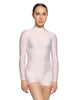Solid Lycra Tneck LS Open Back Biketard