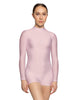 Solid Lycra Tneck LS Open Back Biketard