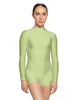 Solid Lycra Tneck LS Open Back Biketard