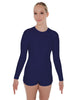 Solid Lycra LS Open Back Biketard