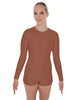 Solid Lycra LS Open Back Biketard