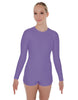 Solid Lycra LS Open Back Biketard