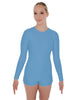 Solid Lycra LS Open Back Biketard