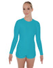 Solid Lycra LS Open Back Biketard