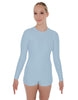 Solid Lycra LS Open Back Biketard