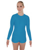 Solid Lycra LS Open Back Biketard