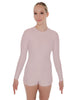 Solid Lycra LS Open Back Biketard