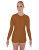 Solid Lycra LS Open Back Biketard