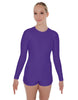 Solid Lycra LS Open Back Biketard