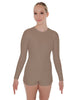 Solid Lycra LS Open Back Biketard