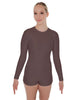Solid Lycra LS Open Back Biketard