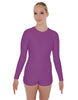 Solid Lycra LS Open Back Biketard