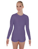 Solid Lycra LS Open Back Biketard