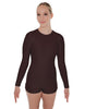 Solid Lycra LS Open Back Biketard