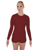 Solid Lycra LS Open Back Biketard