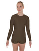 Solid Lycra LS Open Back Biketard