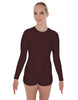Solid Lycra LS Open Back Biketard