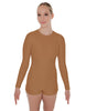 Solid Lycra LS Open Back Biketard