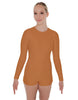 Solid Lycra LS Open Back Biketard