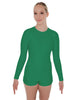 Solid Lycra LS Open Back Biketard