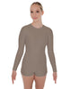 Solid Lycra LS Open Back Biketard