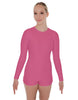 Solid Lycra LS Open Back Biketard