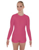 Solid Lycra LS Open Back Biketard