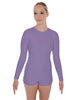 Solid Lycra LS Open Back Biketard