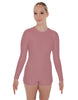 Solid Lycra LS Open Back Biketard