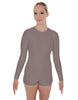 Solid Lycra LS Open Back Biketard