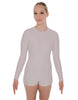 Solid Lycra LS Open Back Biketard