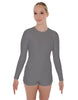 Solid Lycra LS Open Back Biketard