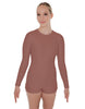 Solid Lycra LS Open Back Biketard