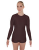 Solid Lycra LS Open Back Biketard