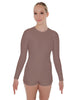 Solid Lycra LS Open Back Biketard