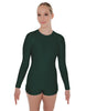 Solid Lycra LS Open Back Biketard