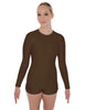 Solid Lycra LS Open Back Biketard