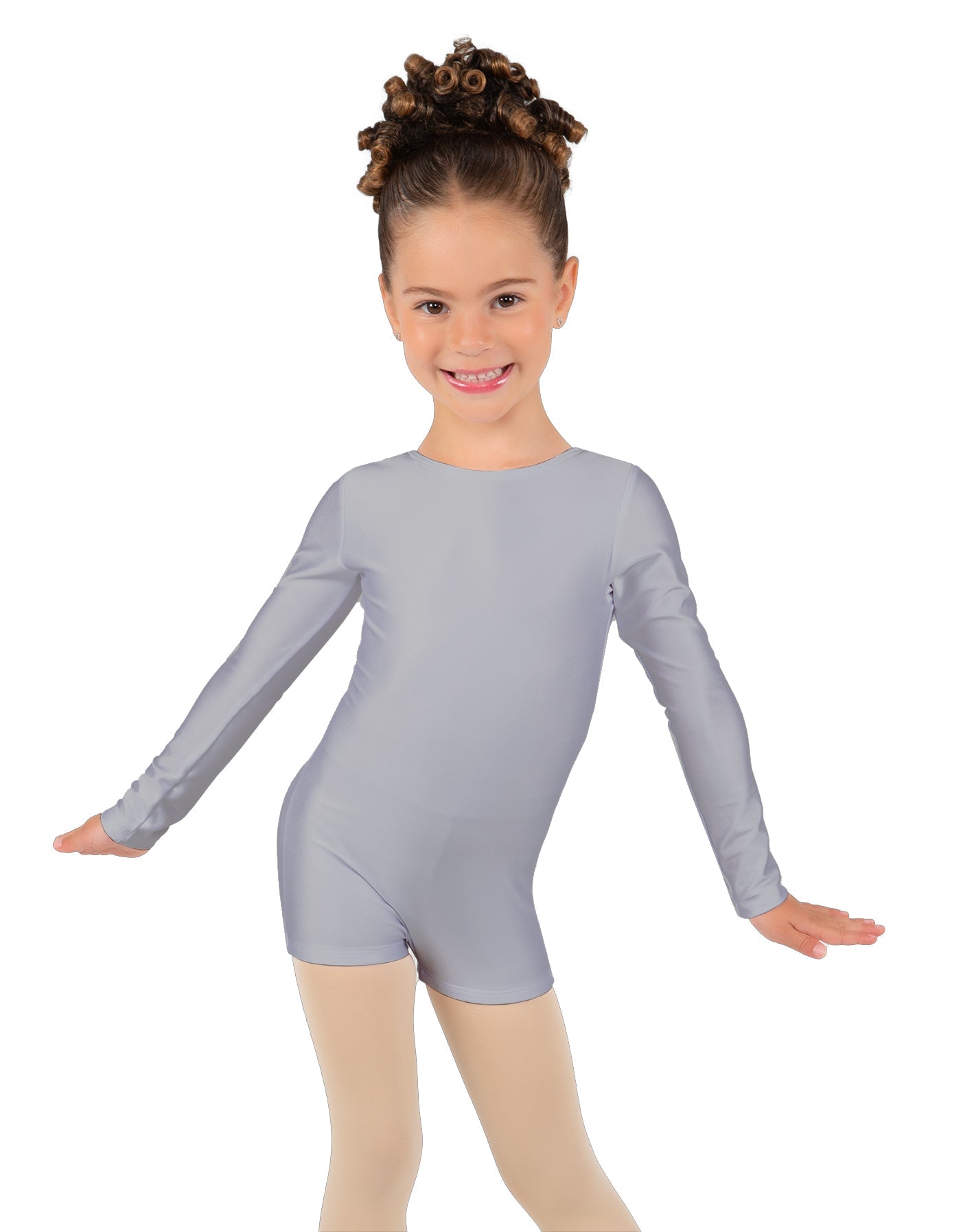 Solid Lycra Long Sleeve Biketard