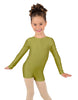 Solid Lycra Long Sleeve Biketard