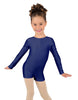 Solid Lycra Long Sleeve Biketard