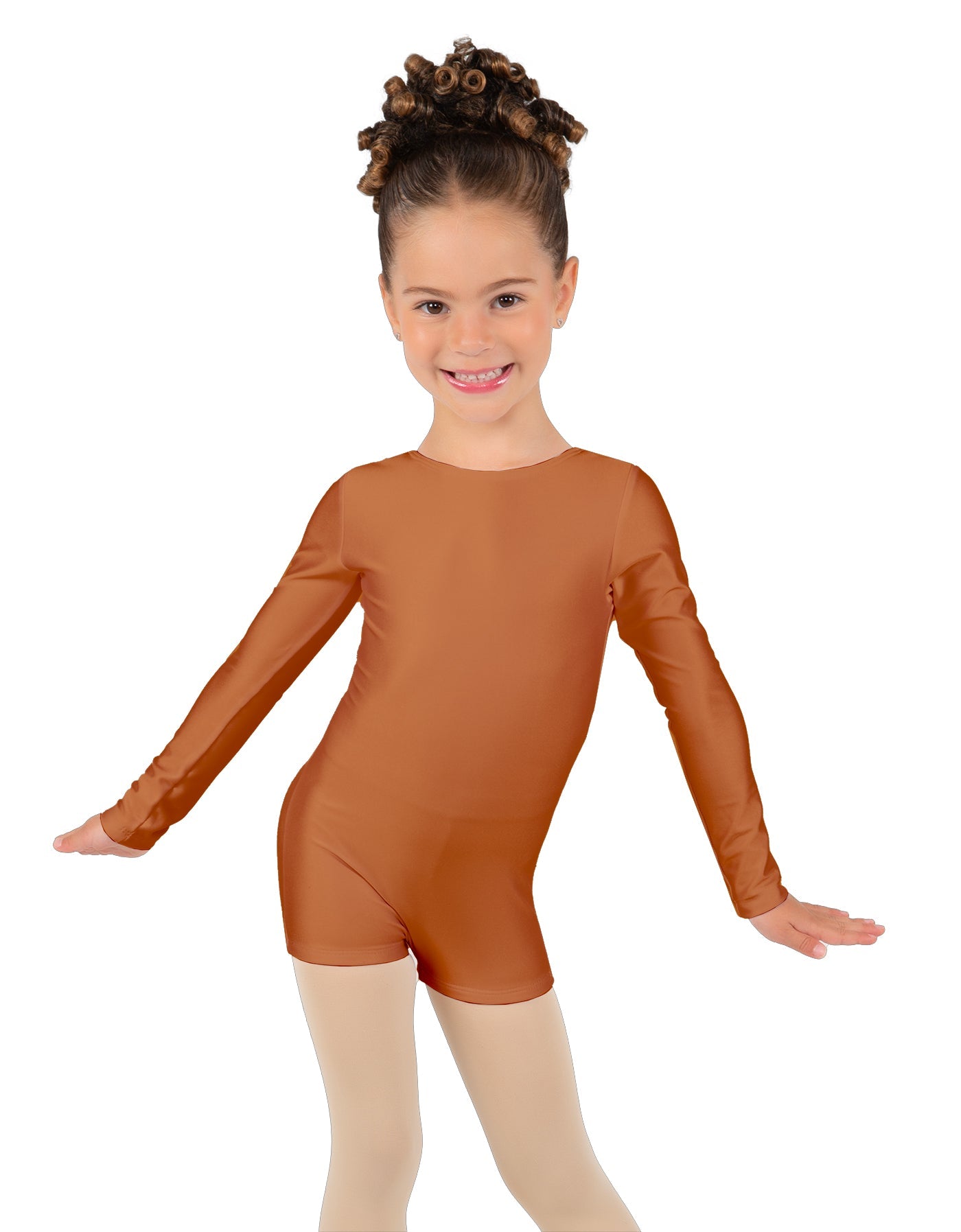 Solid Lycra Long Sleeve Biketard