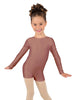 Solid Lycra Long Sleeve Biketard