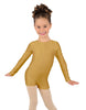Solid Lycra Long Sleeve Biketard